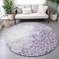 thumbnail image 1 of Addison Rugs Chantille Indoor/Outdoor Transitional Geometric Purple Machine Washable Round Rug, 8' x 8', 1 of 8