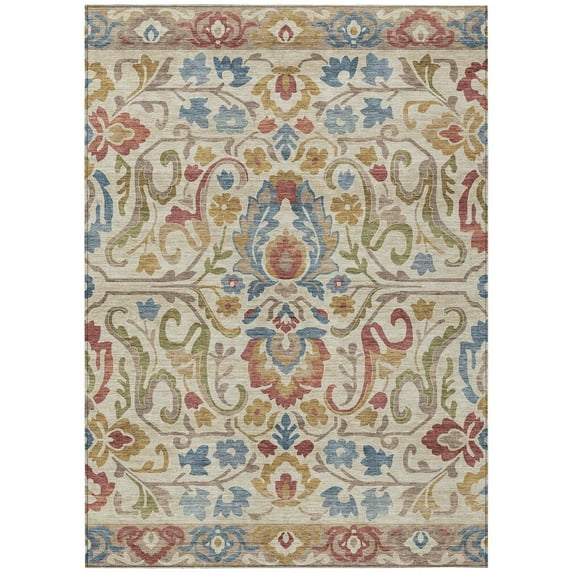 Dalyn Rugs Machine Washable Indoor/Outdoor Chantille ACN2193 Beige 5' x 7'6" Rug