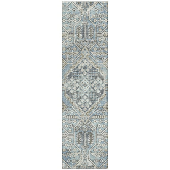 Dalyn Rugs Machine Washable Indoor/Outdoor Chantille ACN2197 Sky 2'3" x 7'6" Runner Rug