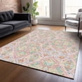 thumbnail image 1 of Addison Rugs Chantille Indoor/Outdoor Transitional Bohemian Pink Machine Washable Rectangle Rug, 5' x 7'6", 1 of 8