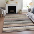 thumbnail image 1 of Addison Rugs Chantille Indoor/Outdoor Transitional Stripes Khaki Machine Washable Rectangle Rug, 3' x 5', 1 of 8