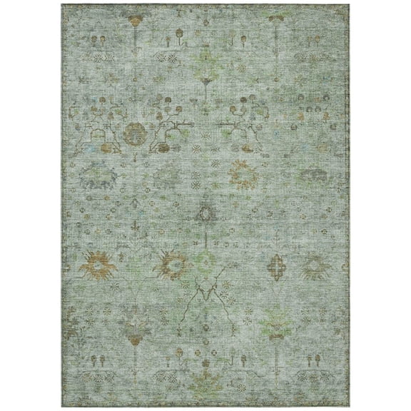 Dalyn Rugs Machine Washable Indoor/Outdoor Chantille Aloe 10' x 14' Rug