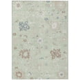 thumbnail image 1 of HomeRoots 622927 10 x 14 ft. Artichoke Green, Ivory & Brown Floral Washable Transitional Indoor & Outdoor Rectangle Area Rug, 1 of 9
