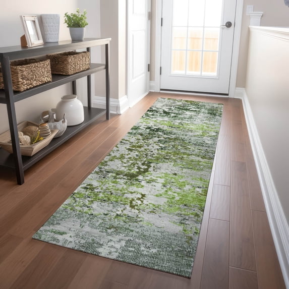 Addison Rugs Chantille Indoor/Outdoor Transitional Modern Aloe Machine Washable Runner Rug, 2'3" x 7'6"