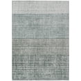 thumbnail image 1 of HomeRoots 621988 3 x 5 ft. Aqua & Gray Geometric Washable Transitional Indoor & Outdoor Rectangle Area Rug, 1 of 9