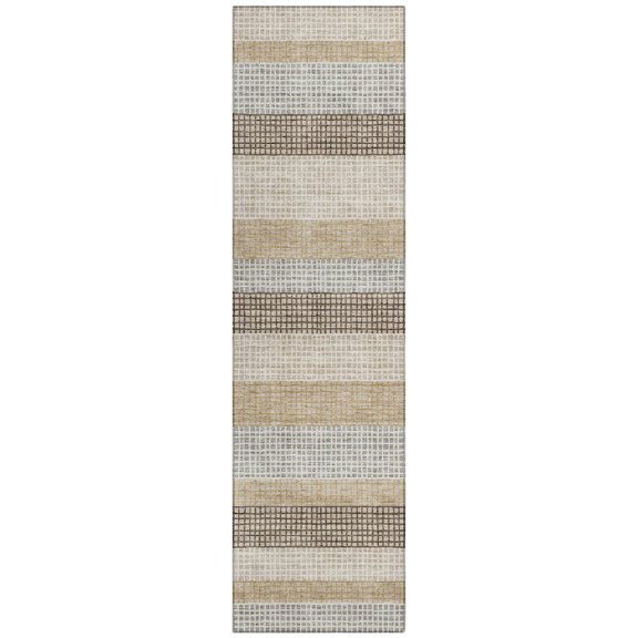 Dalyn Rugs Machine Washable Indoor/Outdoor Chantille Beige 2'3" x 7'6" Runner Rug
