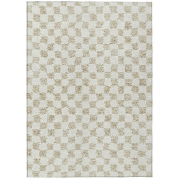 Dalyn Rugs Machine Washable Indoor/Outdoor Chantille Beige 2'6" x 3'10" Rug