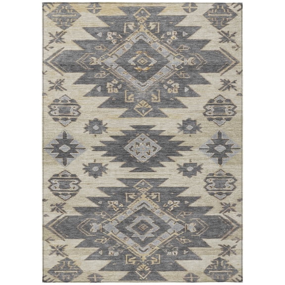 Dalyn Rugs Machine Washable Indoor/Outdoor Chantille Beige 3' x 5' Rug