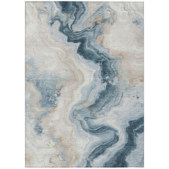 Dalyn Rugs Machine Washable Indoor/Outdoor Chantille Beige 5' x 7'6" Rug