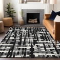 thumbnail image 1 of Addison Rugs Chantille Indoor/Outdoor Transitional Stripes Black Machine Washable Rectangle Rug, 10' x 14', 1 of 8