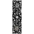 thumbnail image 1 of Dalyn Rugs Machine Washable Indoor/Outdoor Chantille Black 2'3" x 7'6" Runner Rug, 1 of 7