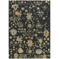 thumbnail image 1 of Dalyn Rugs Machine Washable Indoor/Outdoor Chantille Black 8' x 10' Rug, 1 of 9