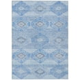 thumbnail image 1 of Dalyn Rugs Machine Washable Indoor/Outdoor Chantille Blue 10' x 14' Rug, 1 of 9
