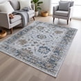 thumbnail image 1 of Addison Rugs Chantille Indoor/Outdoor Traditional Border Blue Machine Washable Rectangle Rug, 10' x 14', 1 of 8
