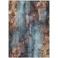 thumbnail image 1 of HomeRoots 623382 10 x 14 ft. Blue & Gold Floral Washable Transitional Indoor & Outdoor Rectangle Area Rug, 1 of 9