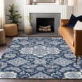 thumbnail image 1 of Addison Rugs Chantille Indoor/Outdoor Traditional Global Blue Machine Washable Rectangle Rug, 10' x 14', 1 of 8