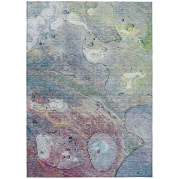 Dalyn Rugs Machine Washable Indoor/Outdoor Chantille Blue 10' x 14' Rug