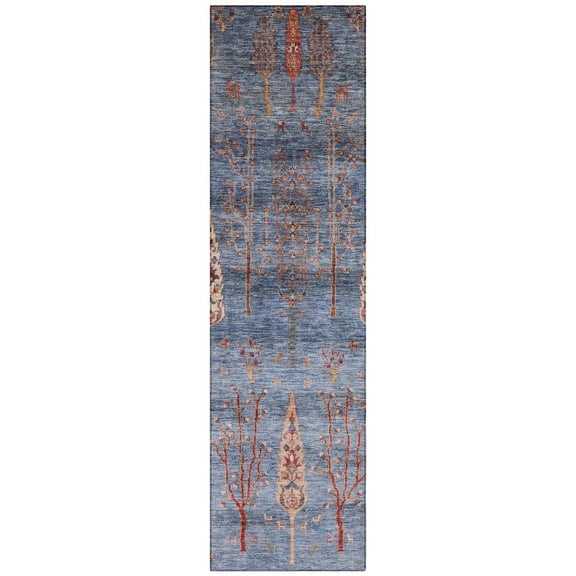 Dalyn Rugs Machine Washable Indoor/Outdoor Chantille Blue 2'3" x 7'6" Runner Rug