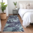 thumbnail image 1 of Addison Rugs Chantille Indoor/Outdoor Transitional Floral Blue Machine Washable Runner Rug, 2'3" x 7'6", 1 of 7