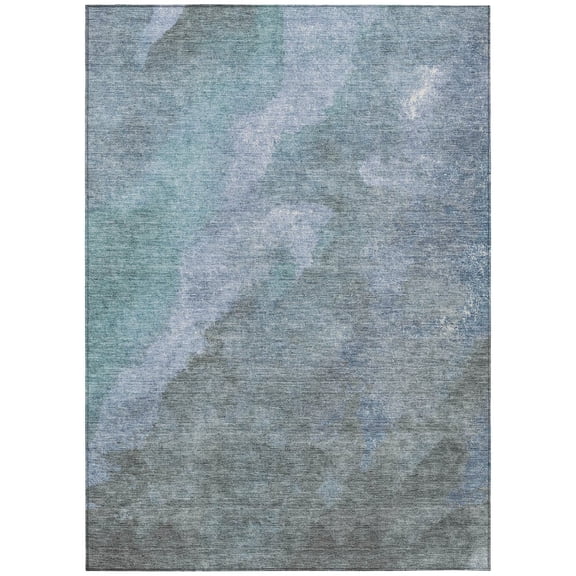 Dalyn Rugs Machine Washable Indoor/Outdoor Chantille Blue 3' x 5' Rug