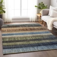 thumbnail image 1 of Addison Rugs Chantille Indoor/Outdoor Transitional Stripes Blue Machine Washable Rectangle Rug, 3' x 5', 1 of 8