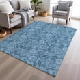 thumbnail image 1 of Addison Rugs Chantille Indoor/Outdoor Transitional Floral Blue Machine Washable Rectangle Rug, 3' x 5', 1 of 8