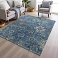 thumbnail image 1 of Addison Rugs Chantille Indoor/Outdoor Traditional Global Blue Machine Washable Rectangle Rug, 8' x 10', 1 of 8