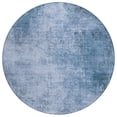 thumbnail image 1 of HomeRoots 625303 8 ft. Blue & Sky Blue Abstract Washable Transitional Indoor & Outdoor Round Area Rug, 1 of 7
