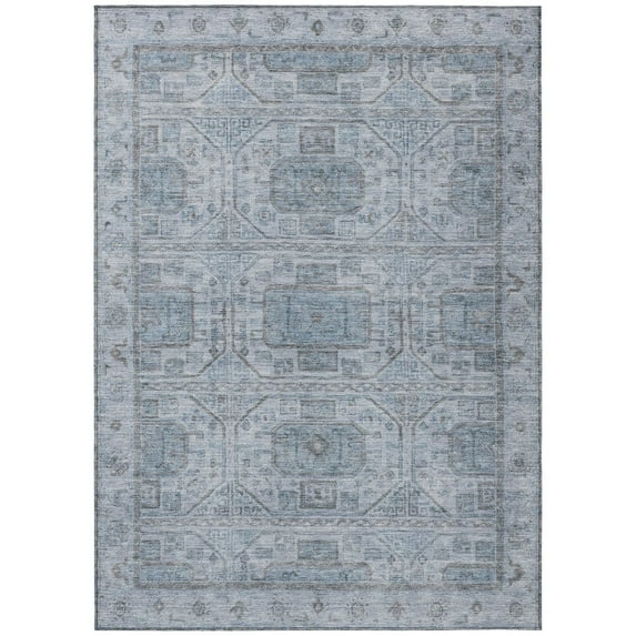 Dalyn Rugs Machine Washable Indoor/Outdoor Chantille Blue 9' x 12' Rug
