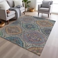 thumbnail image 1 of Addison Rugs Chantille Indoor/Outdoor Traditional Panels Blue Machine Washable Rectangle Rug, 9' x 12', 1 of 8