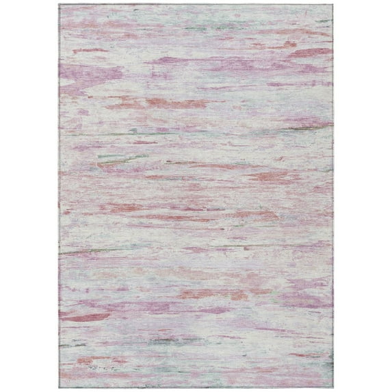 Dalyn Rugs Machine Washable Indoor/Outdoor Chantille Blush 3' x 5' Rug