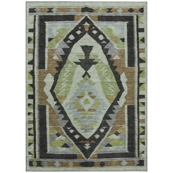 Dalyn Rugs Machine Washable Indoor/Outdoor Chantille Brown 10' x 14' Rug