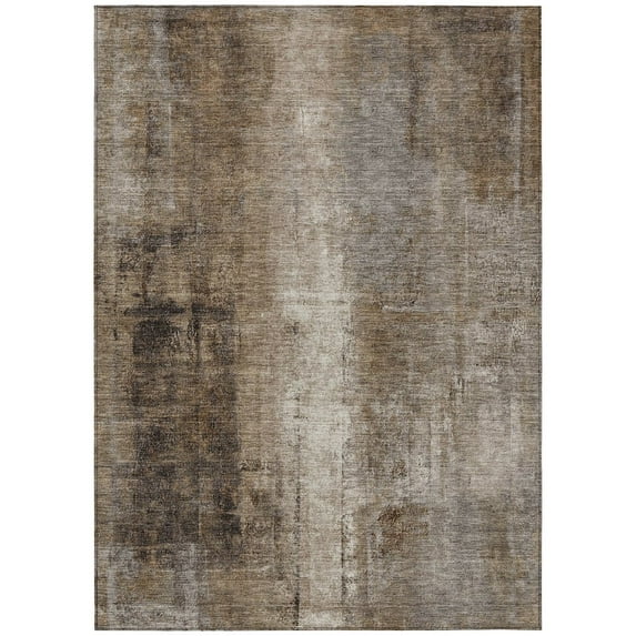 Dalyn Rugs Machine Washable Indoor/Outdoor Chantille Brown 10' x 14' Rug