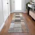 thumbnail image 1 of Addison Rugs Chantille Indoor/Outdoor Transitional Geometric Brown Machine Washable Runner Rug, 2'3" x 7'6", 1 of 8