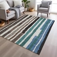 thumbnail image 1 of Addison Rugs Chantille Indoor/Outdoor Transitional Stripes Brown Machine Washable Rectangle Rug, 3' x 5', 1 of 8
