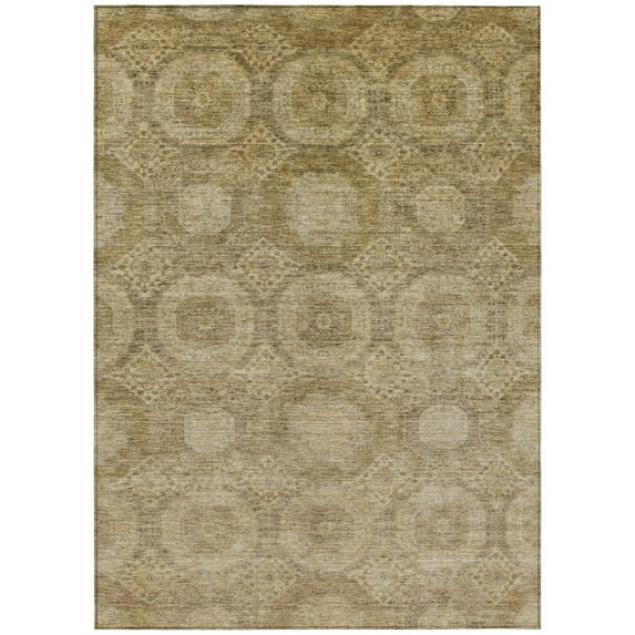 Dalyn Rugs Machine Washable Indoor/Outdoor Chantille Brown 5' x 7'6" Rug