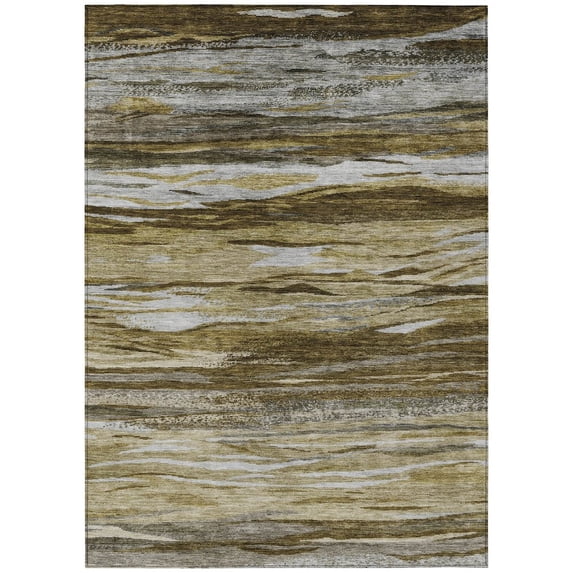 Dalyn Rugs Machine Washable Indoor/Outdoor Chantille Brown 8' x 10' Rug