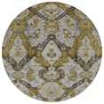 thumbnail image 1 of Dalyn Rugs Machine Washable Indoor/Outdoor Chantille Brown 8' x 8' Round Rug, 1 of 7