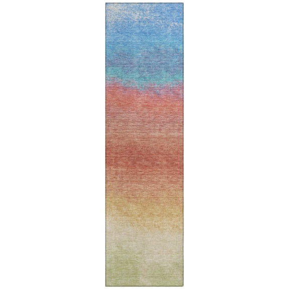 Dalyn Rugs Machine Washable Indoor/Outdoor Chantille Coral 2'3" x 7'6" Runner Rug