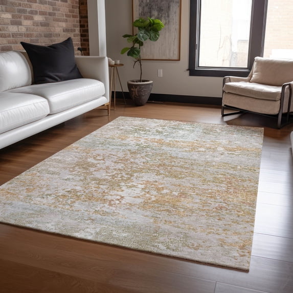 Addison Rugs Chantille Indoor/Outdoor Transitional Modern Coral Machine Washable Rectangle Rug, 5' x 7'6"