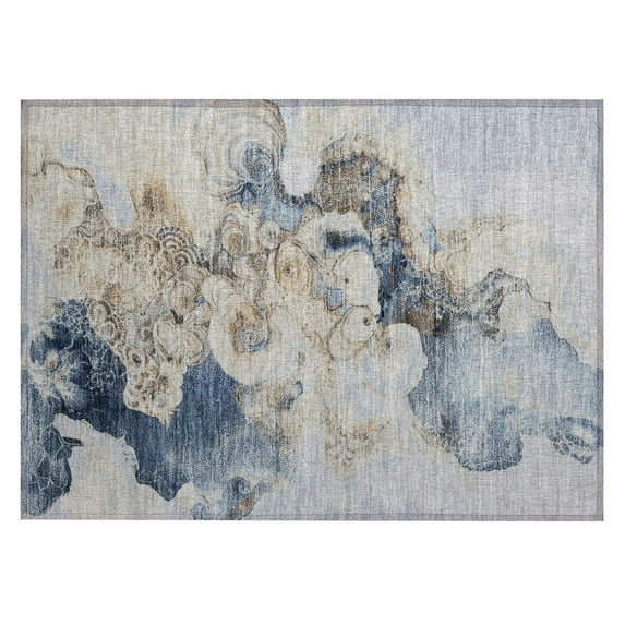 Dalyn Rugs Machine Washable Indoor/Outdoor Chantille Denim 1'8" x 2'6" Rug