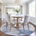 thumbnail image 1 of Addison Rugs Chantille Indoor/Outdoor Transitional Abstract Denim Machine Washable Round Rug, 8' x 8', 1 of 8