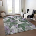 thumbnail image 1 of Addison Rugs Chantille Indoor/Outdoor Transitional Geometric Emerald Machine Washable Rectangle Rug, 8' x 10', 1 of 8