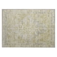 thumbnail image 1 of Dalyn Rugs Machine Washable Indoor/Outdoor Chantille Gold 1'8" x 2'6" Rug, 1 of 7