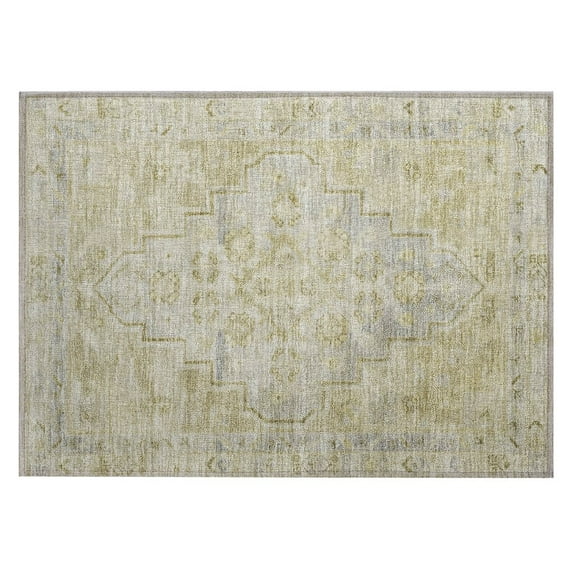 Dalyn Rugs Machine Washable Indoor/Outdoor Chantille Gold 1'8" x 2'6" Rug