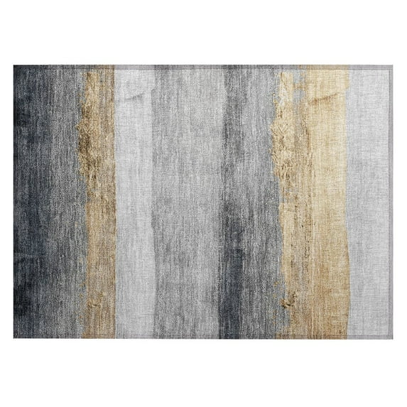 Dalyn Rugs Machine Washable Indoor/Outdoor Chantille Gold 1'8" x 2'6" Rug