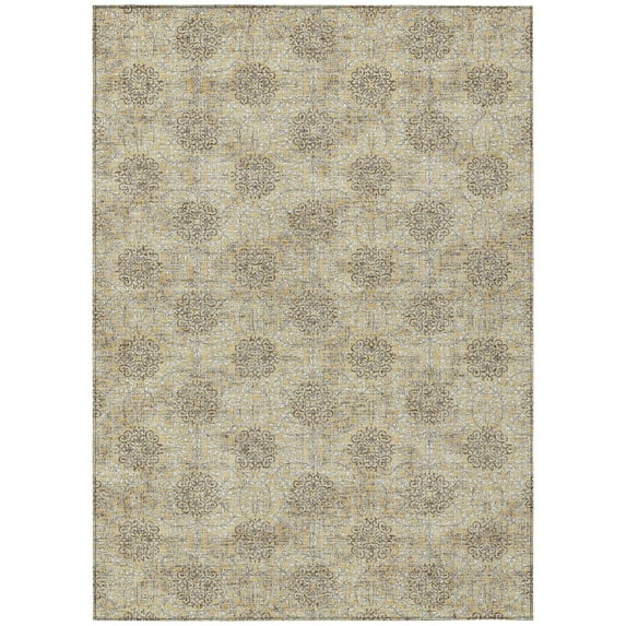 Dalyn Rugs Machine Washable Indoor/Outdoor Chantille Gold 10' x 14' Rug