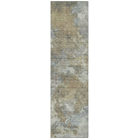Dalyn Rugs Machine Washable Indoor/Outdoor Chantille Gold 2'3" x 7'6" Runner Rug