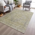 thumbnail image 1 of Addison Rugs Chantille Indoor/Outdoor Transitional Border Gold Machine Washable Rectangle Rug, 8' x 10', 1 of 8