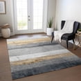 thumbnail image 1 of Addison Rugs Chantille Indoor/Outdoor Transitional Stripes Gold Machine Washable Rectangle Rug, 9' x 12', 1 of 8